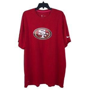 NWT Nike San Francisco 49ers Football Team Red Tshirt Size XXL Breast Cancer